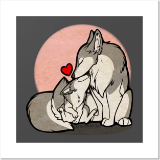 Parental Love - Wolf Posters and Art